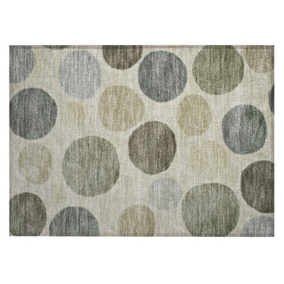 Piper Looms Chantille Geometric ACN2062 Taupe Machine Washable Area Rug Scatter Main Image