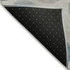 Piper Looms Chantille Geometric ACN2062 Teal Machine Washable Area Rug Backing Image