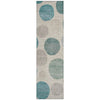 Piper Looms Chantille Geometric ACN2062 Teal Machine Washable Area Rug Runner Main Image