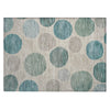 Piper Looms Chantille Geometric ACN2062 Teal Machine Washable Area Rug Scatter Main Image