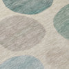 Piper Looms Chantille Geometric ACN2062 Teal Machine Washable Area Rug Swatch Image