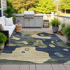 Piper Looms Chantille Abstract ACN2063 Navy Machine Washable Area Rug Outdoor Lifestyle Image Feature