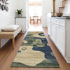 Piper Looms Chantille Abstract ACN2063 Navy Machine Washable Area Rug Runner Lifestyle Image Feature