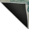 Piper Looms Chantille Abstract ACN2063 Teal Machine Washable Area Rug Backing Image