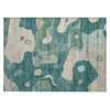 Piper Looms Chantille Abstract ACN2063 Teal Machine Washable Area Rug Scatter Main Image