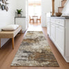 Piper Looms Chantille Abstract ACN2064 Brown Machine Washable Area Rug Runner Lifestyle Image Feature