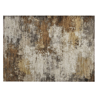 Piper Looms Chantille Abstract ACN2064 Brown Machine Washable Area Rug Scatter Main Image
