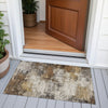 Piper Looms Chantille Abstract ACN2064 Brown Machine Washable Area Rug Scatter Outdoor Lifestyle Image Feature