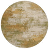 Piper Looms Chantille Abstract ACN2064 Copper Machine Washable Area Rug Round Main Image