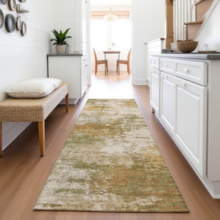 Piper Looms Chantille Abstract ACN2064 Copper Machine Washable Area Rug Runner Lifestyle Image Feature