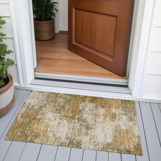 Piper Looms Chantille Abstract ACN2064 Copper Machine Washable Area Rug Scatter Outdoor Lifestyle Image Feature
