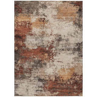 Piper Looms Chantille Abstract ACN2064 Paprika Machine Washable Area Rug main image