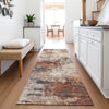 Piper Looms Chantille Abstract ACN2064 Paprika Machine Washable Area Rug Runner Lifestyle Image Feature