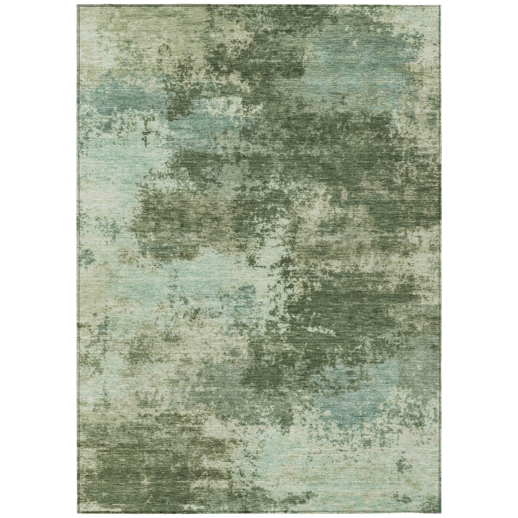 Piper Looms Chantille Abstract ACN2065 Aloe Machine Washable Area Rug main image