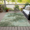 Piper Looms Chantille Abstract ACN2065 Aloe Machine Washable Area Rug Outdoor Lifestyle Image Feature