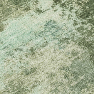 Piper Looms Chantille Abstract ACN2065 Aloe Machine Washable Area Rug Swatch Image