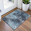 Piper Looms Chantille Abstract ACN2065 Blue Machine Washable Area Rug Scatter Lifestyle Image Feature
