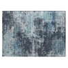 Piper Looms Chantille Abstract ACN2065 Blue Machine Washable Area Rug Scatter Main Image