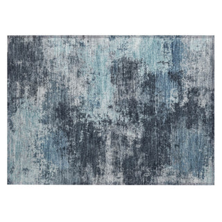 Piper Looms Chantille Abstract ACN2065 Blue Machine Washable Area Rug Scatter Main Image