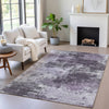 Piper Looms Chantille Abstract ACN2065 Purple Machine Washable Area Rug Lifestyle Image Feature