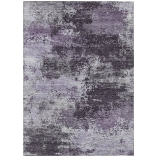 Piper Looms Chantille Abstract ACN2065 Purple Machine Washable Area Rug main image