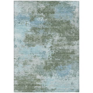 Piper Looms Chantille Abstract ACN2065 Sage Machine Washable Area Rug main image
