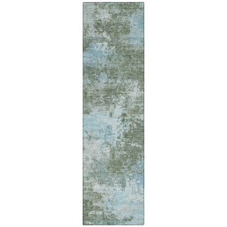 Piper Looms Chantille Abstract ACN2065 Sage Machine Washable Area Rug Runner Main Image