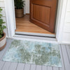 Piper Looms Chantille Abstract ACN2065 Sage Machine Washable Area Rug Scatter Outdoor Lifestyle Image Feature