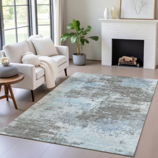 Piper Looms Chantille Abstract ACN2065 Taupe Machine Washable Area Rug Lifestyle Image Feature