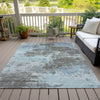 Piper Looms Chantille Abstract ACN2065 Taupe Machine Washable Area Rug Outdoor Lifestyle Image Feature