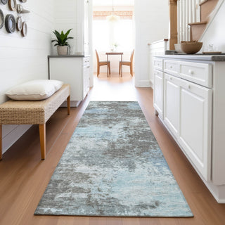 Piper Looms Chantille Abstract ACN2065 Taupe Machine Washable Area Rug Runner Lifestyle Image Feature