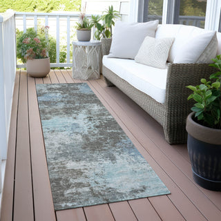 Piper Looms Chantille Abstract ACN2065 Taupe Machine Washable Area Rug Runner Outdoor Lifestyle Image Feature