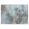 Piper Looms Chantille Abstract ACN2065 Taupe Machine Washable Area Rug Scatter Main Image