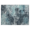 Piper Looms Chantille Abstract ACN2065 Teal Machine Washable Area Rug Scatter Main Image