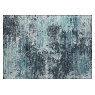 Piper Looms Chantille Abstract ACN2065 Teal Machine Washable Area Rug Scatter Main Image