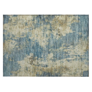 Piper Looms Chantille Abstract ACN2066 Blue Machine Washable Area Rug Scatter Main Image