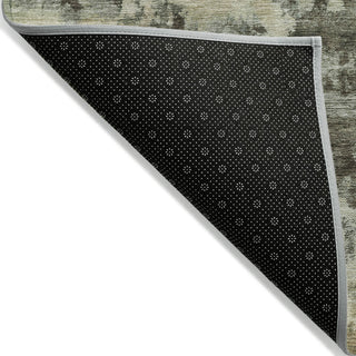 Piper Looms Chantille Abstract ACN2066 Brown Machine Washable Area Rug Backing Image