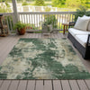 Piper Looms Chantille Abstract ACN2066 Fern Machine Washable Area Rug Outdoor Lifestyle Image Feature