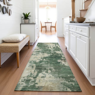 Piper Looms Chantille Abstract ACN2066 Fern Machine Washable Area Rug Runner Lifestyle Image Feature