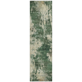 Piper Looms Chantille Abstract ACN2066 Fern Machine Washable Area Rug Runner Main Image