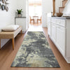 Piper Looms Chantille Abstract ACN2066 Gray Machine Washable Area Rug Runner Lifestyle Image Feature