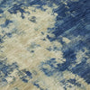 Piper Looms Chantille Abstract ACN2066 Navy Machine Washable Area Rug Swatch Image