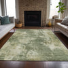 Piper Looms Chantille Abstract ACN2066 Sage Machine Washable Area Rug Lifestyle Image Feature