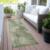 Piper Looms Chantille Abstract ACN2066 Sage Machine Washable Area Rug Runner Outdoor Lifestyle Image Feature