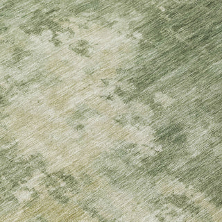 Piper Looms Chantille Abstract ACN2066 Sage Machine Washable Area Rug Swatch Image