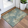 Piper Looms Chantille Abstract ACN2066 Teal Machine Washable Area Rug Scatter Lifestyle Image Feature