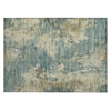 Piper Looms Chantille Abstract ACN2066 Teal Machine Washable Area Rug Scatter Main Image