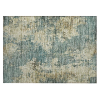 Piper Looms Chantille Abstract ACN2066 Teal Machine Washable Area Rug Scatter Main Image