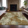Piper Looms Chantille Abstract ACN2066 Terracotta Machine Washable Area Rug Lifestyle Image Feature