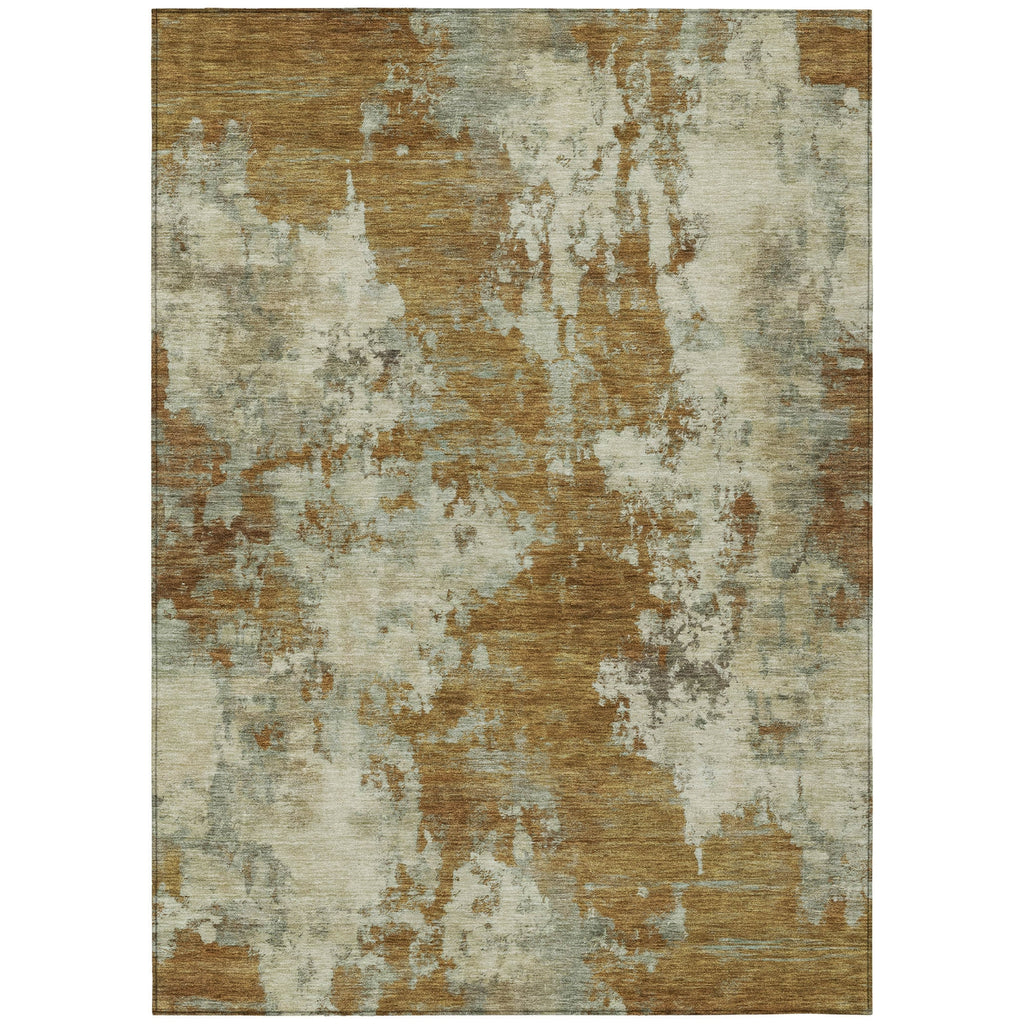 Piper Looms Chantille Abstract ACN2066 Terracotta Machine Washable Area Rug main image